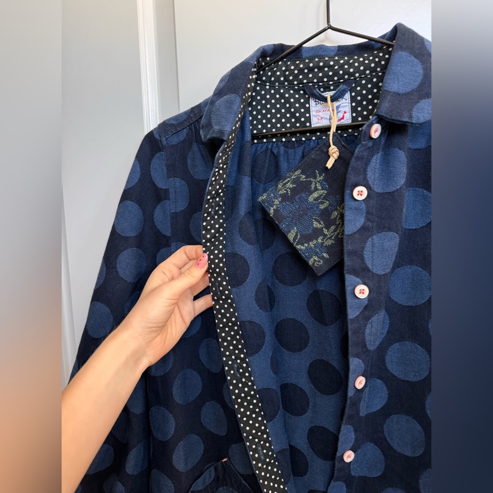 Blue Trick Handmade Upcycled Japanese Jeans Jacket - Picture 9 of 14